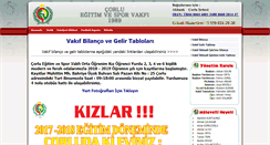 Desktop Screenshot of corluegitimsporvakfi.org